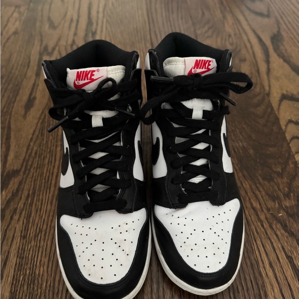 Nike Black and White High-Top Dunks